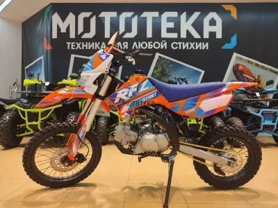 Питбайк Apollo (Аполло) RFZ Start 125 LE с фарой и электростартером 17/14 оранжевый