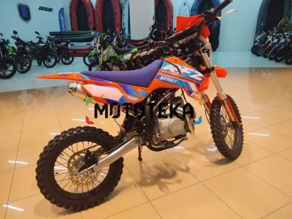 Питбайк Apollo (Аполло) RFZ Start 125 LE с фарой и электростартером 17/14 оранжевый | Мототека