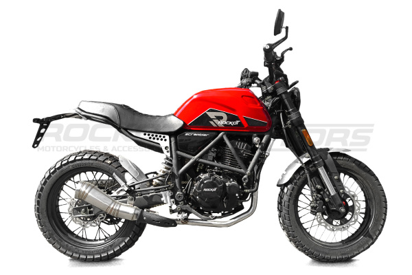 Мотоцикл дорожный ROCKOT (Рокот) SCRAMBLER (красный глянцевый) с ПТС | Мототека