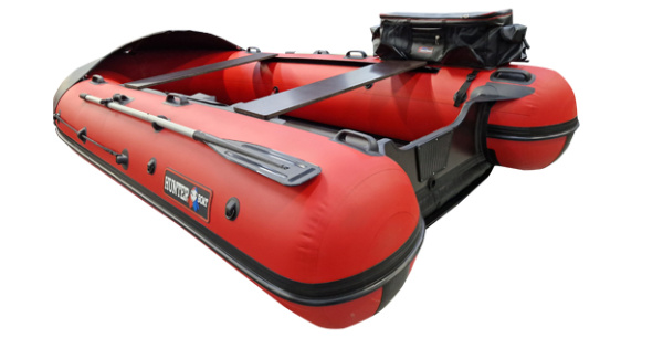 Лодка ПВХ Hunter (Хантер) 370 Travel красный/чёрный | Мототека Лодка ПВХ Hunter (Хантер) 370 Travel красный/чёрный | Мототека