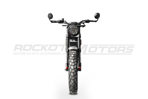 Мотоцикл дорожный ROCKOT (Рокот) SCRAMBLER (красный глянцевый) с ПТС | Мототека