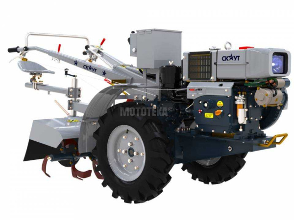 Мотоблок СКАУТ 15 DE с почвофрезой и сиденьем Мотоблок СКАУТ 15 DE с почвофрезой и сиденьем